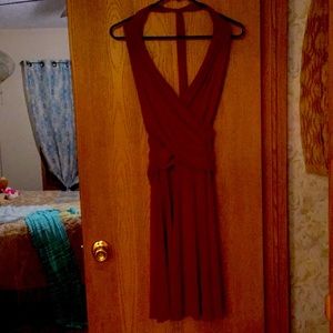 Sexy dark ruby?)red dress